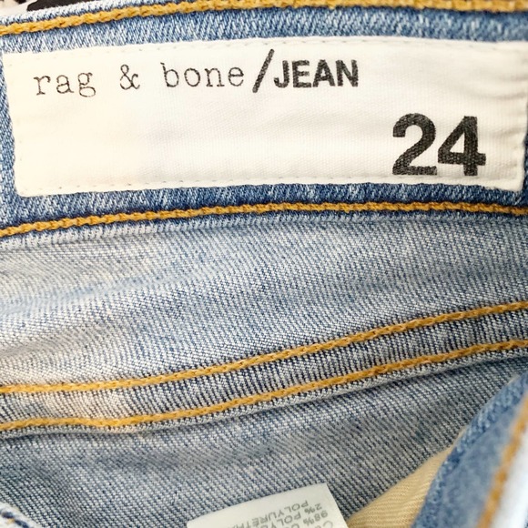 Rag & Bone Stretch Capri Jeans Button Closure Blue - Picture 8 of 8